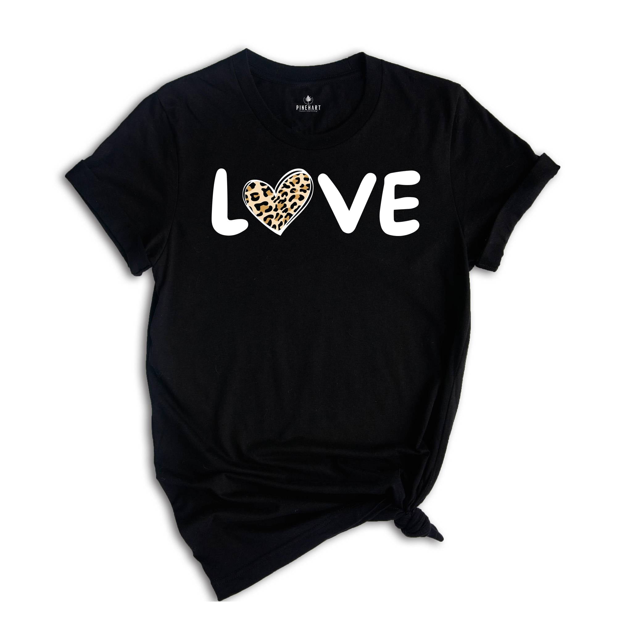 Leopard Love Shirt, Leopard Heart Shirt, Valentine's Day Shirt, Love Shirt, Hearts Shirt, Leopard Shirt, Couple Shirt, Valentine Shirt