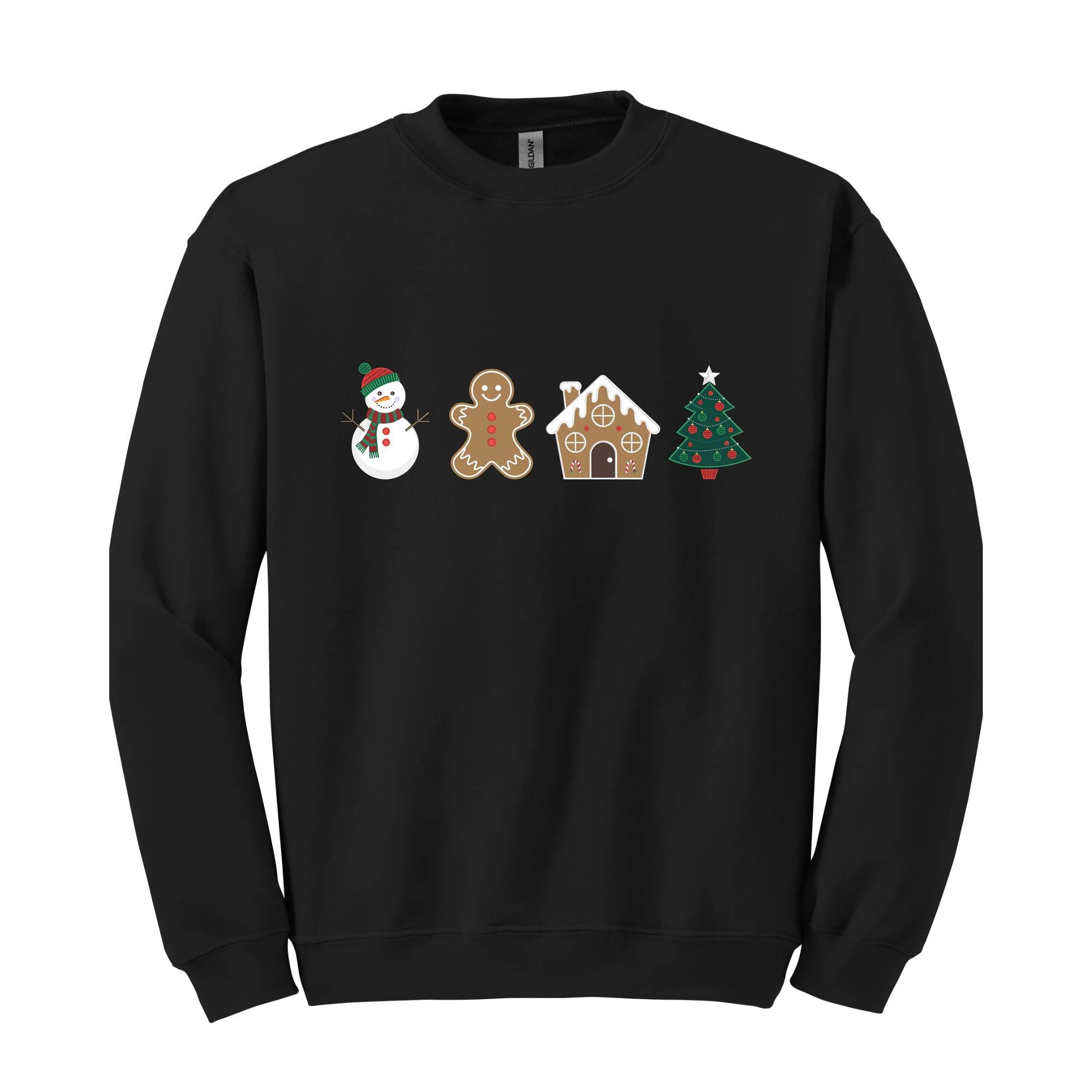 Cute Gingerbread Cookies Sweatshirt, Gift For Christmas