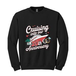 Custom Anniversary Vacation Cruise Sweatshirt, Wedding Anniversary Gift, Anniversary Cruise Crew