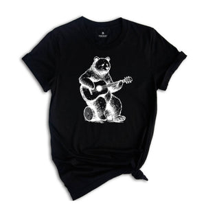 Bear Playing Guitar Shirt, Bear Shirt, Bear And Music Shirt, Musician Shirt, Guitar Player Shirt, Bear Guitar Shirt, Music Guitar Gift