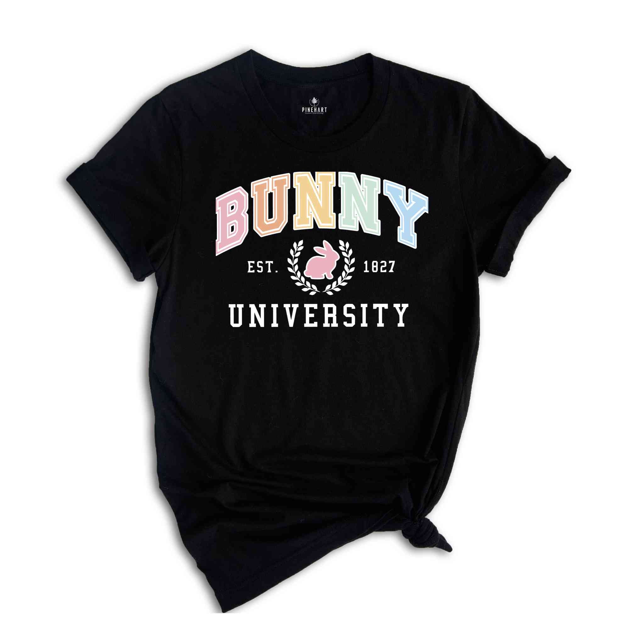 Bunny University Shirt, Easter Bunny Shirt, Easter Vibes Shirt, Egg Hunting Shirt, Easter University, Easter Day Shirt