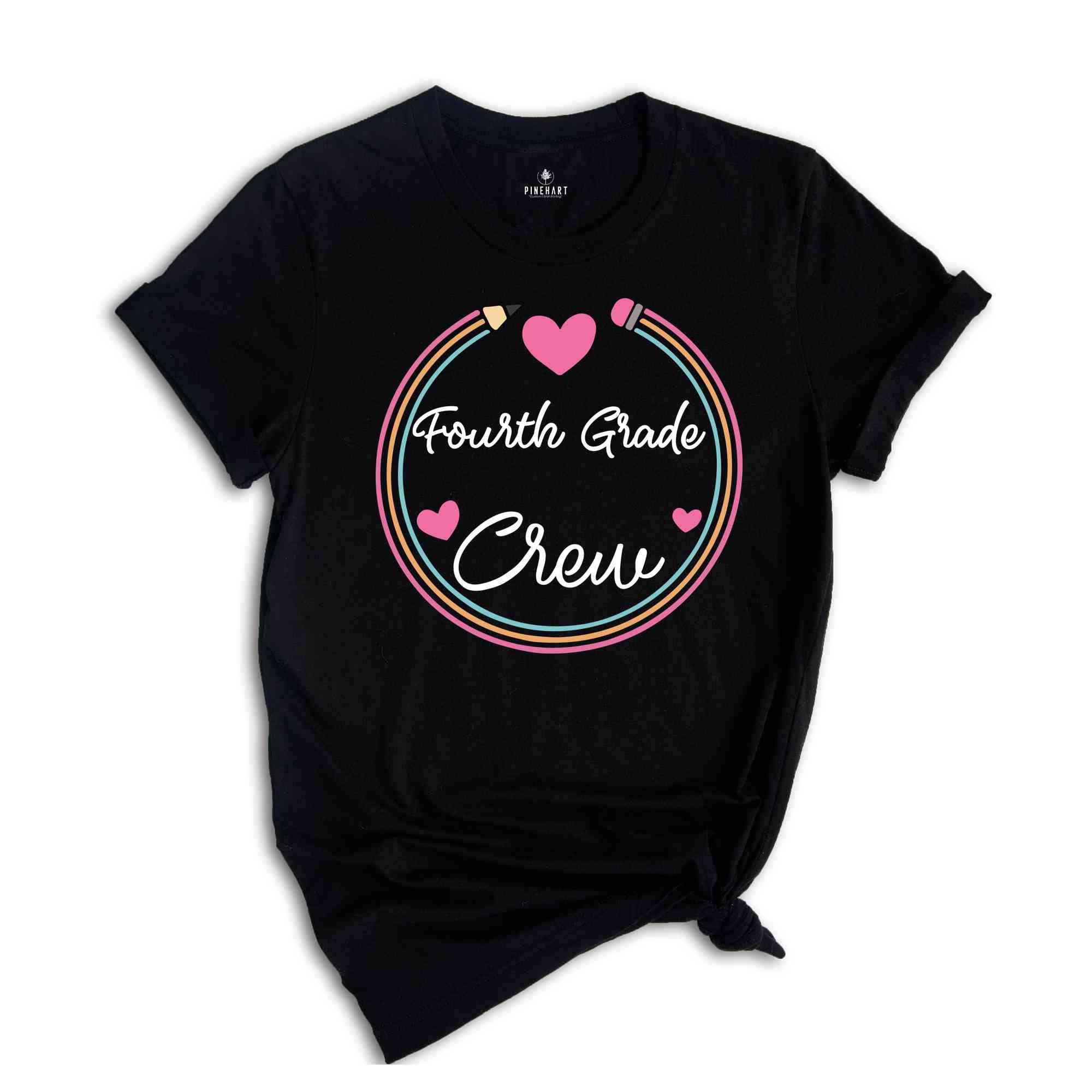 Fourth Grade Crew Shirt, 4th Grade Crew Shirt, Teacher Appreciation Shirt, First Day Of School Shirt, Back To School Shirt, Teacher Gift