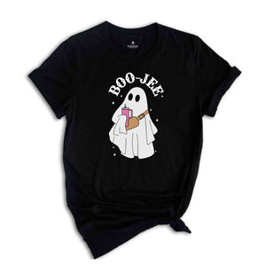 Boo Jee Ghost Shirt, Spooky Vibes Shirt, Funny Ghost Shirt, Coffee Latte Lover, Ghost Coffee T-Shirt, Cute Ghost Shirt