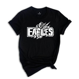 Eagle Mascot T-shirt, Eagles Football Shirt, Eagles Fan Shirt, Eagles School Shirt, Eagles School Spirit, Birthday Gift