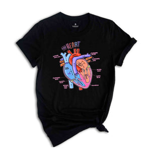 Heart Anatomy Shirt, Nurse Shirt, Anatomy Shirt, Cardiac Nurse Shirt, Cardiologist Anatomical Heart Shirt, Nursing Student,Heart Nurse Shirt