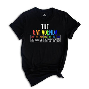 The Gay Agenda Shirt, Funny LGBT Shirt, Pride Rainbow Shirt, LGBTQ Shirt, Gift Gay Lesbian Shirt, LGBTQ+ Shirt