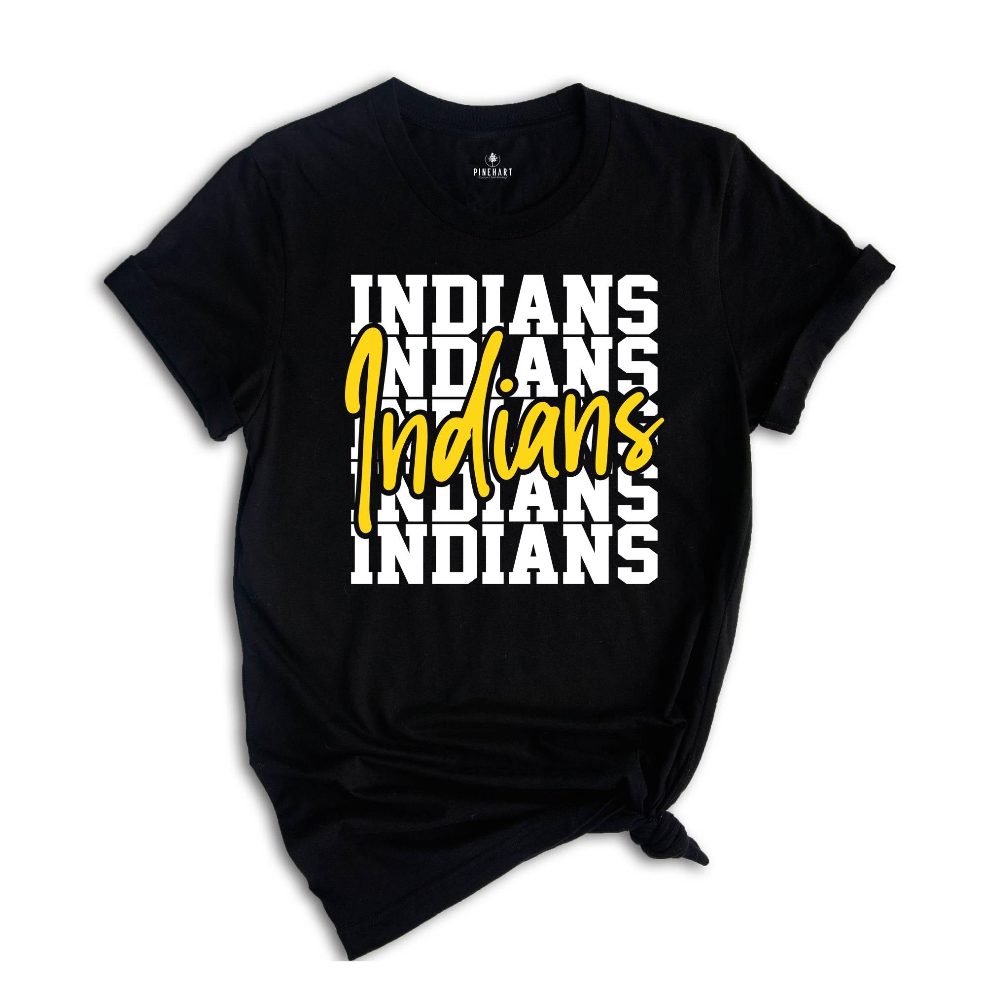 Team Mascot Shirt, Indians Team Shirt, Indians Team Spirit Shirt, Indians Fan Shirt, Indians School Shirt, Indians School Spirit