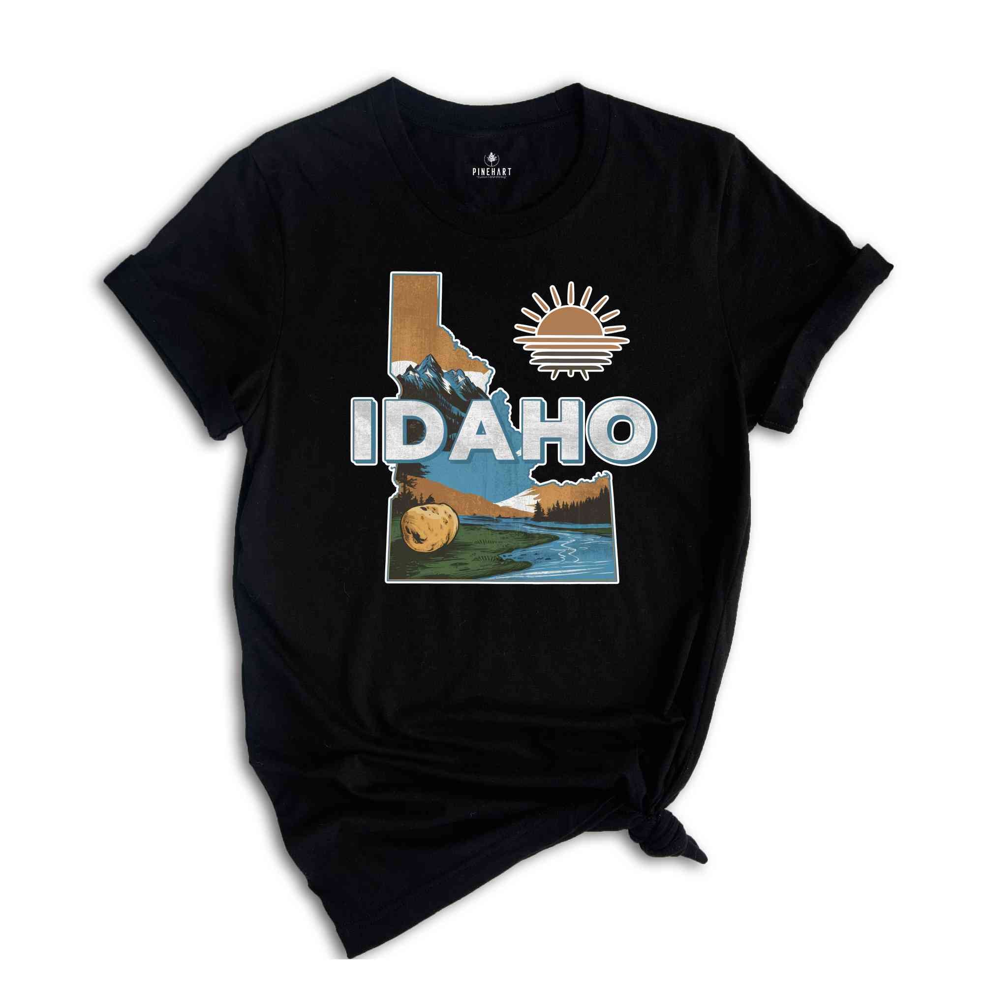 Retro State Of Idaho Shirt, State Of Idaho Shirt, State Shirt, Idaho Shirt, Idaho Lover Shirt, Family Trip Shirt, Travel Shirt