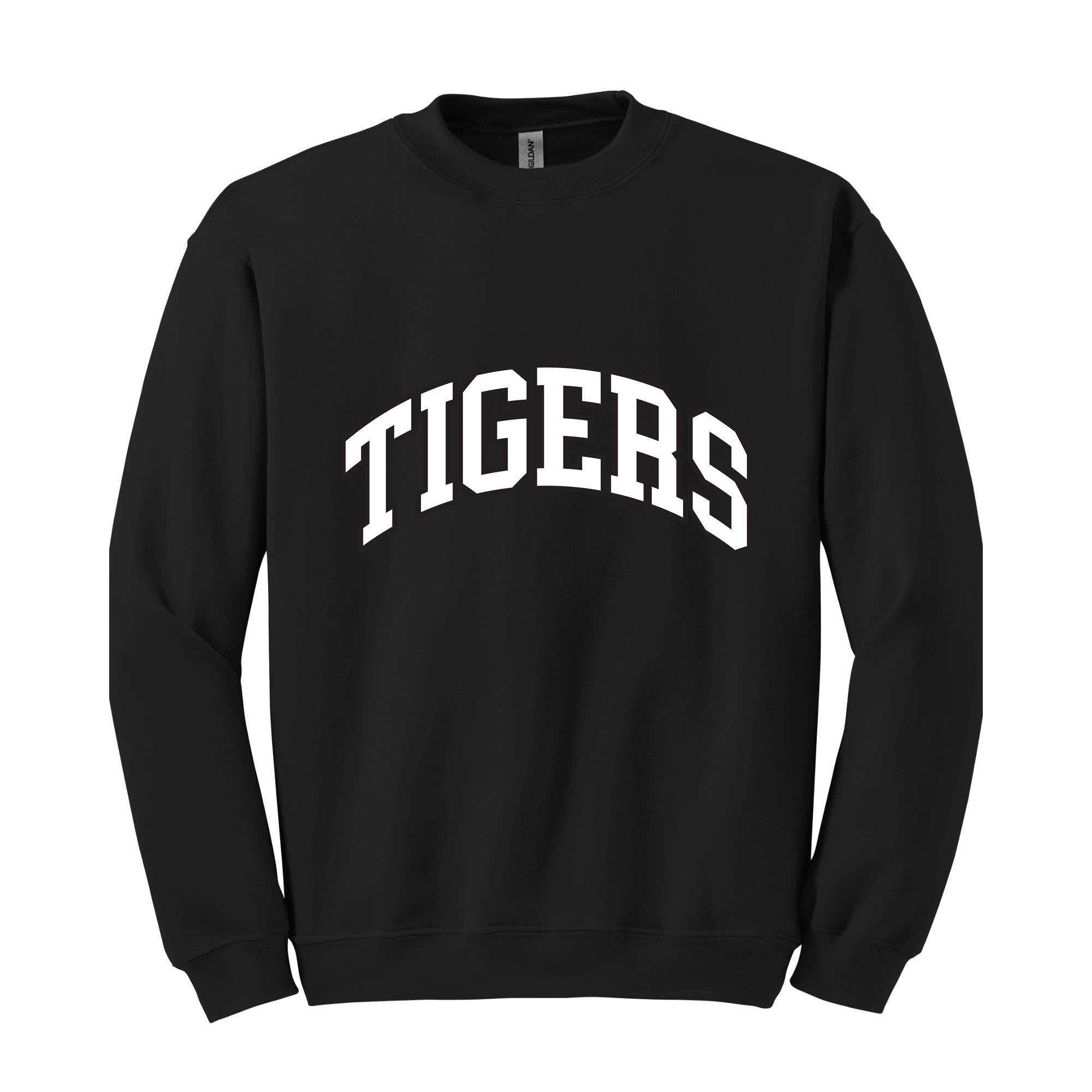 Team Mascot Sweatshirt, Tigers Mascot Sweatshirt, Tigers Team Spirit Sweatshirt, Tigers Fan Sweatshirt, Tigers School Sweatshirt