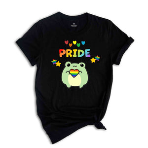 Adorable Lgbt Frog Shirt, Funny Frog Shirt, Gay Pride Shirt, Cottagecore Shirt, Cute Frog Shirt, Lgbt Pride Shirt