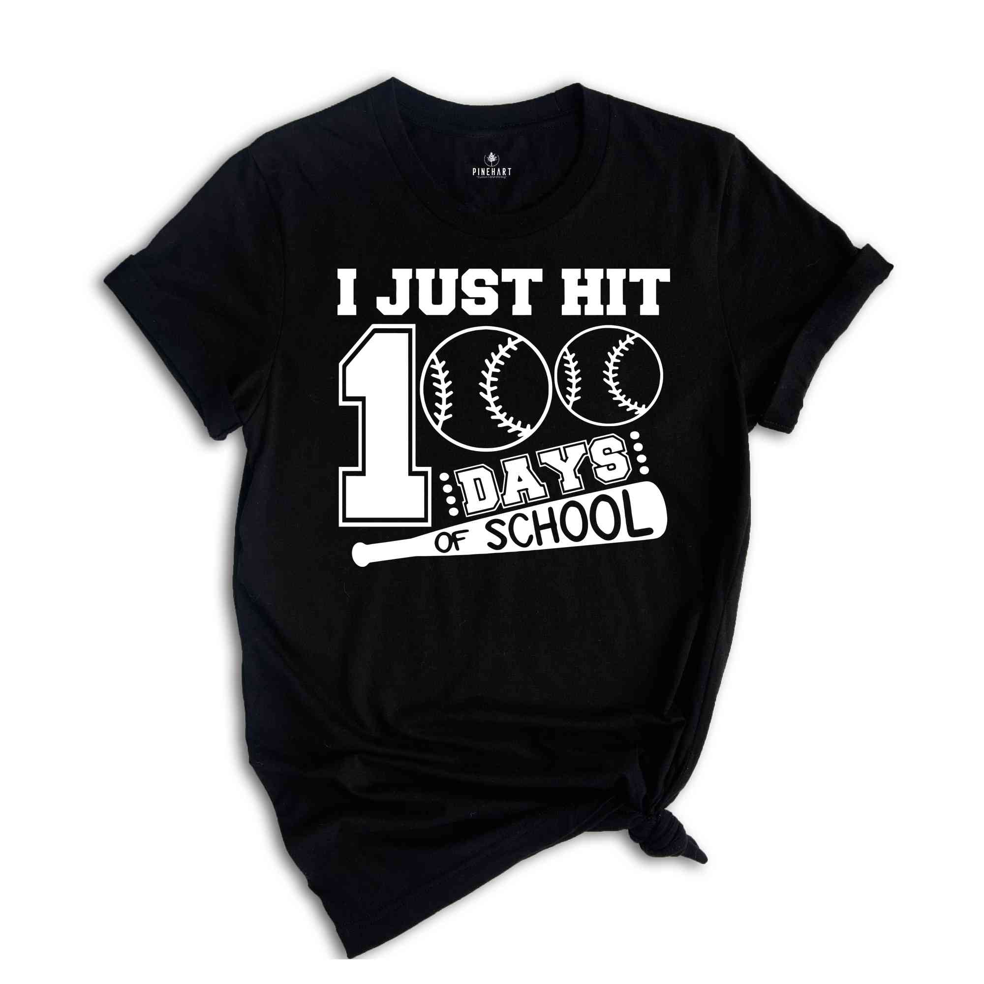 I Just Hit 100 Days School Shirt, Baseball Shirt, Baseball Lover Shirt, Boy 100 Days Shirt, Back To School Shirt, 100 Day Of School