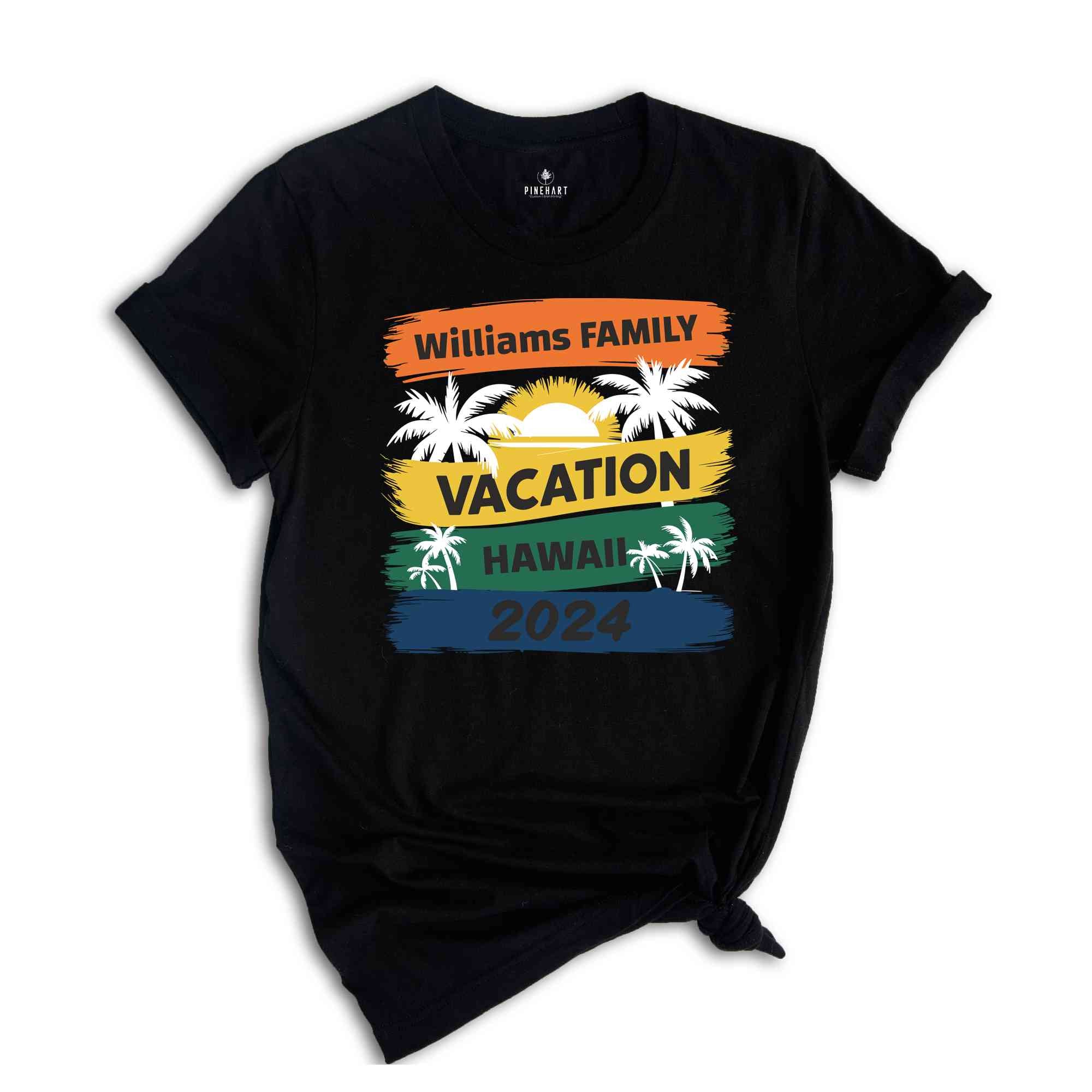 Family Vacation 2024 Shirt, Matching Family Trip Shirt, Personalized Family Shirt, Custom Vacation Shirt, Family Cruise Shirt, Summer Shirts