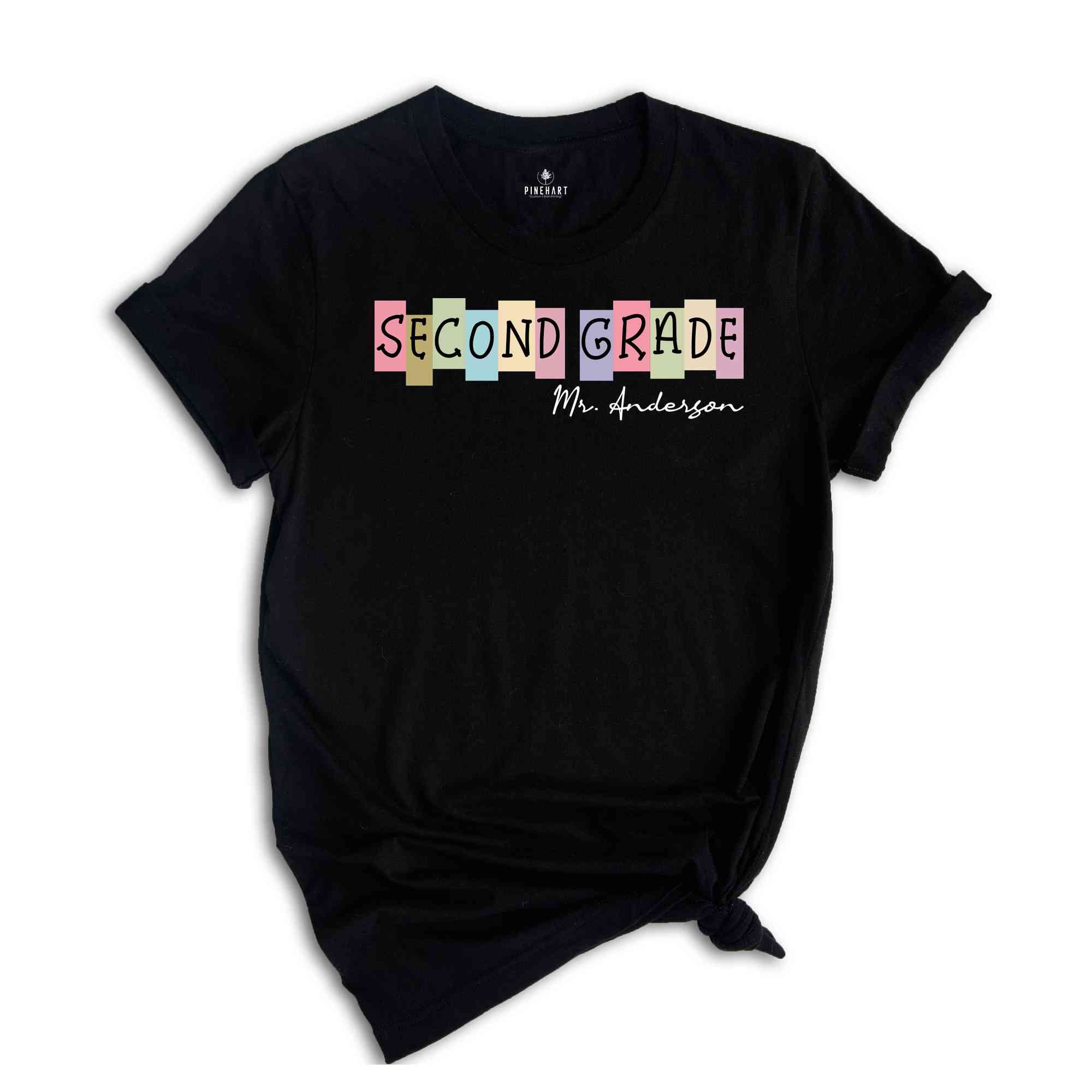 Second Grade Teacher T-shirt, 2nd Grade Teacher Shirt, Second Grade Teacher, 2nd Grade Teacher Shirt, Custom Grade Tee