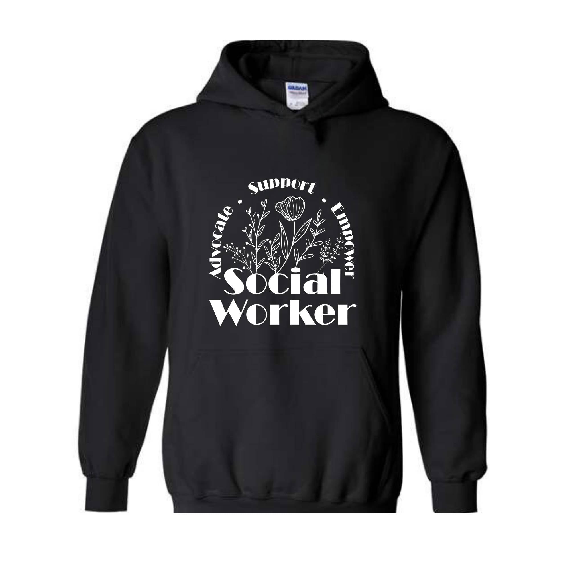 Social Worker Sweatshirt, Advocate Support Empower Sweatshirt, Social Worker Hoodie, Retro School Social Worker Sweatshirt