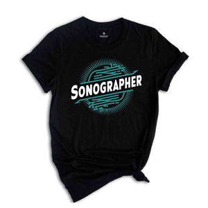 Sonographer Shirt, Ultrasound Tee, Sonography Heart T-Shirt, Sonographer Gift, Cardiac Sonographer, Ultrasound Tech Gift