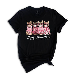 Happy Meowentine's Cat Shirt, Cute Valentines T-Shirt, Cat Lover Shirt, Cat Shirt, Valentines Shirt, Cat Lover Tee, Cat Mom, Valentines Gift