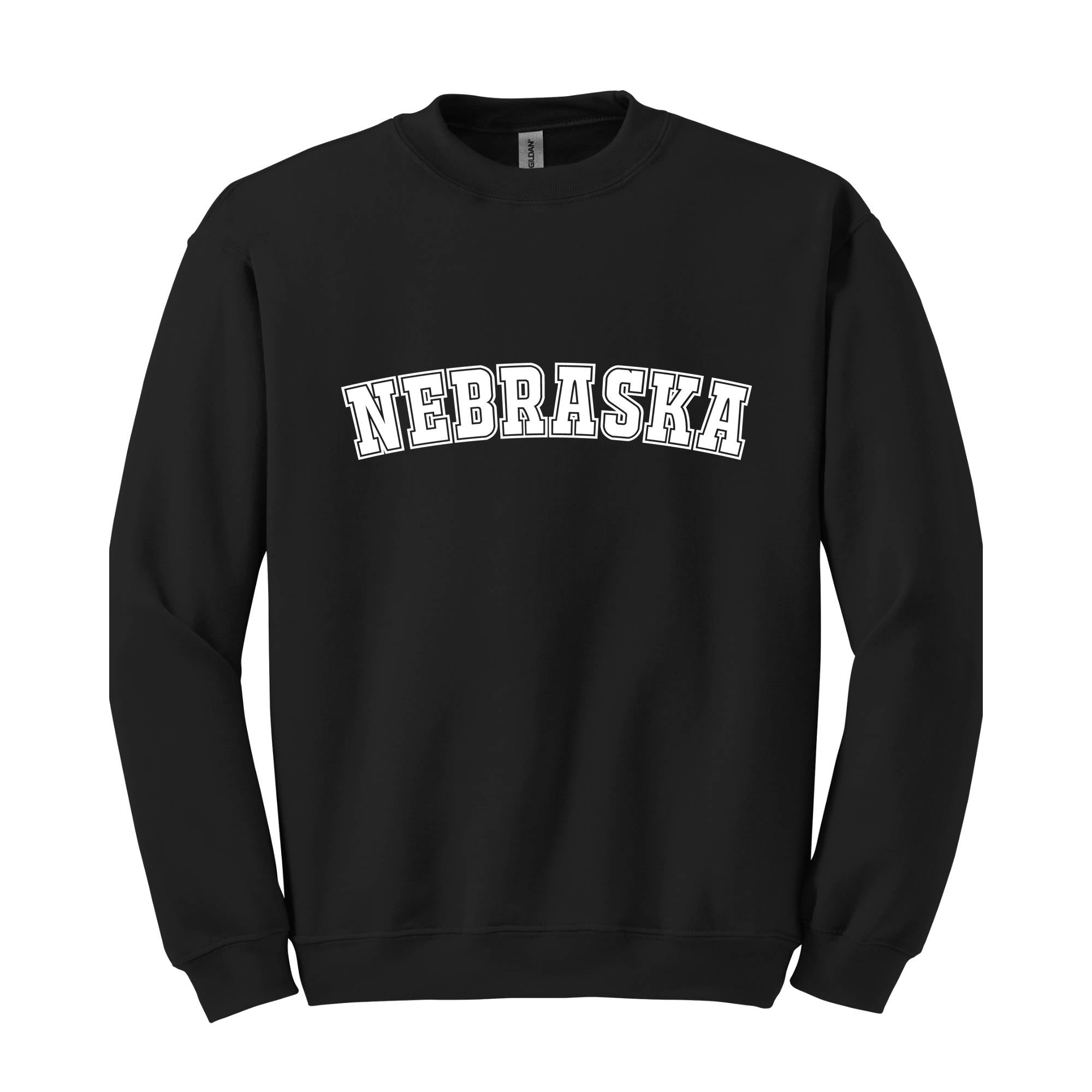 Nebraska Sweatshirt with Vintage Flair, Comfy Nebraska Hoodie, Nebraska State Crewneck, Ideal Gift for Huskers Fan, Nebraska Crewneck