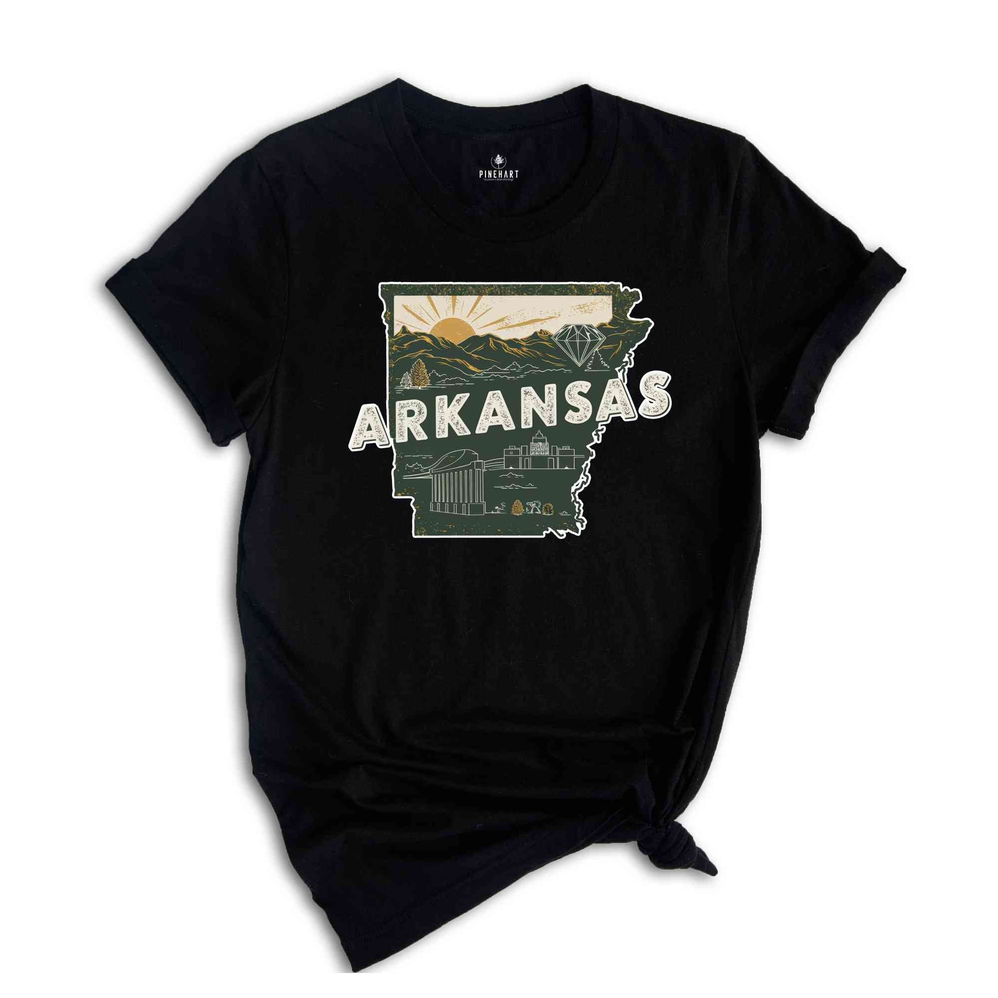 Retro State Of Arkansas Shirt, State Of Arkansas Shirt, State Shirt, Arkansas Shirt, Arkansas Lover Shirt, Family Trip Shirt, Travel Shirt