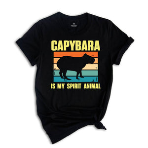 Capybara Is My Spirit Animal Shirt,Animal Lover Tee,Capybara Lover T-Shirt,Cute Animal Tshirt,Capybara Gift,Vintage Graphic Tee,Funny Quotes