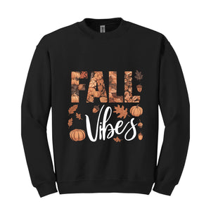 Fall Vibes Sweatshirt, Pumpkin Season Sweater, Thanksgiving Tshirt, Halloween Shirt, Fall Apparel, Autumn Sweat, Thanksgiving Gifts