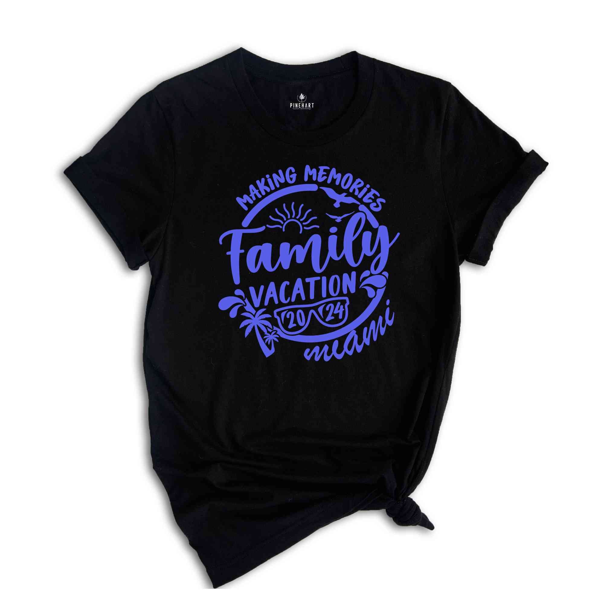 Custom Family Vacation Shirt, Personalized Gift, Family Trip Shirt, Vacation Shirts, Family Vacation, Family Beach Trip, Summer Vibes 2024