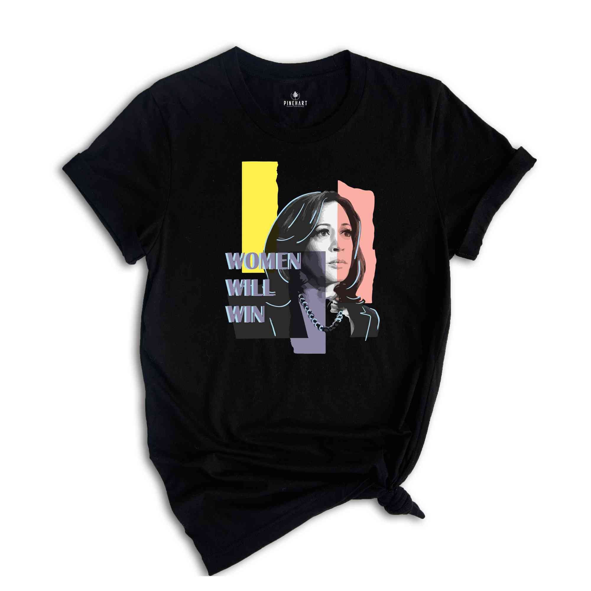 Women Will Win Shirt, Kamala Harris 24 For The People Shirt, President Kamala Harris 2024 Shirt, Madam President Kamala Harris Shirt