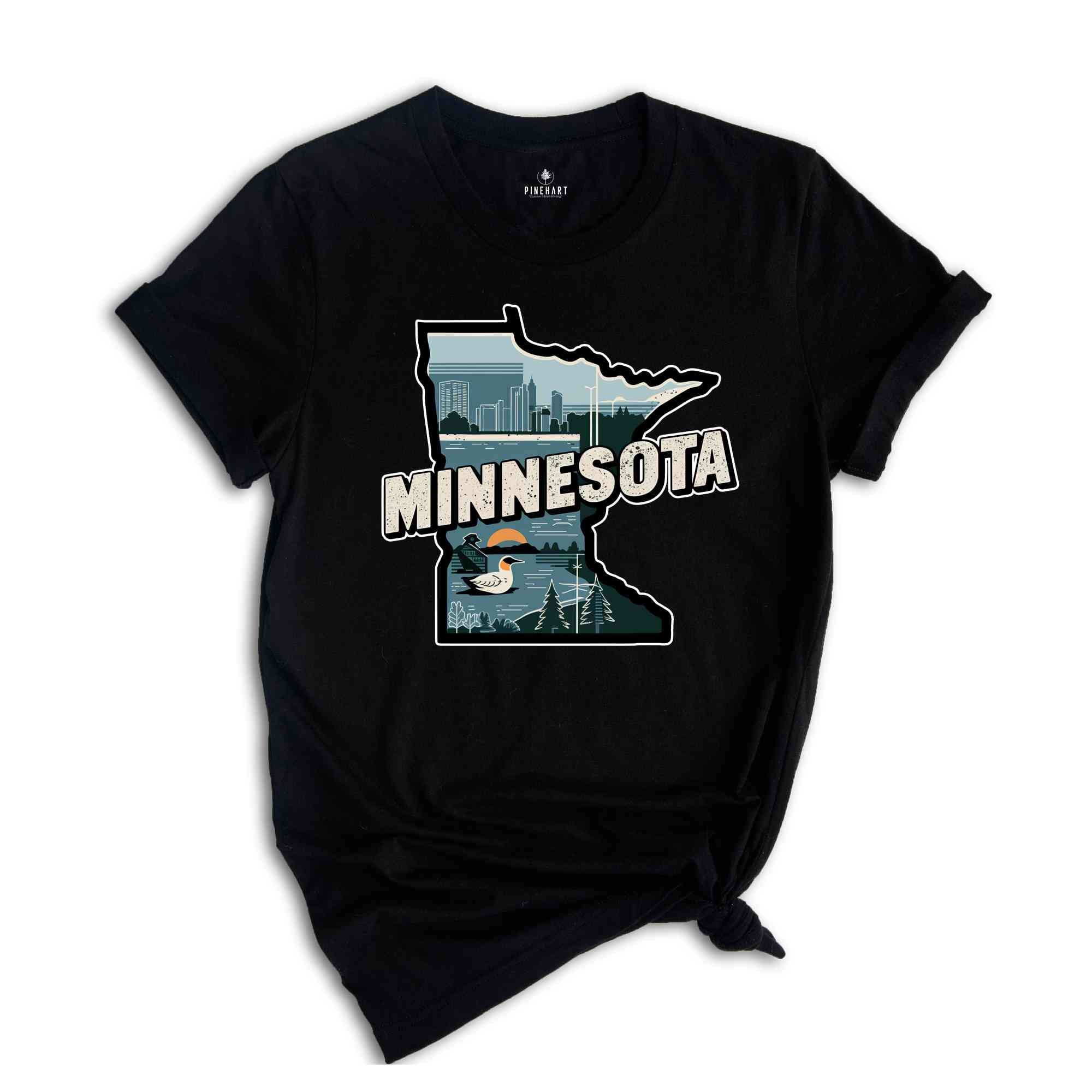 Retro State Of Minnesota Shirt, State Of Minnesota Shirt, State Shirt, Minnesota Shirt, Minnesota Lover Shirt, Family Trip Shirt, Travel Shi