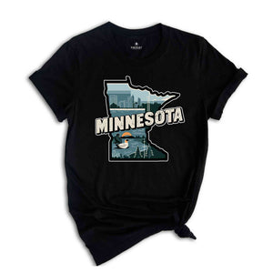 Retro State Of Minnesota Shirt, State Of Minnesota Shirt, State Shirt, Minnesota Shirt, Minnesota Lover Shirt, Family Trip Shirt, Travel Shi