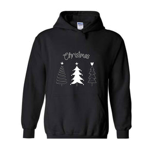 Christmas Sweatshirt, Christmas Sweater, Merry Christmas Trees Christmas Tree Sweatshirt, Holiday Sweaters for Women, Winter Sweatshirt