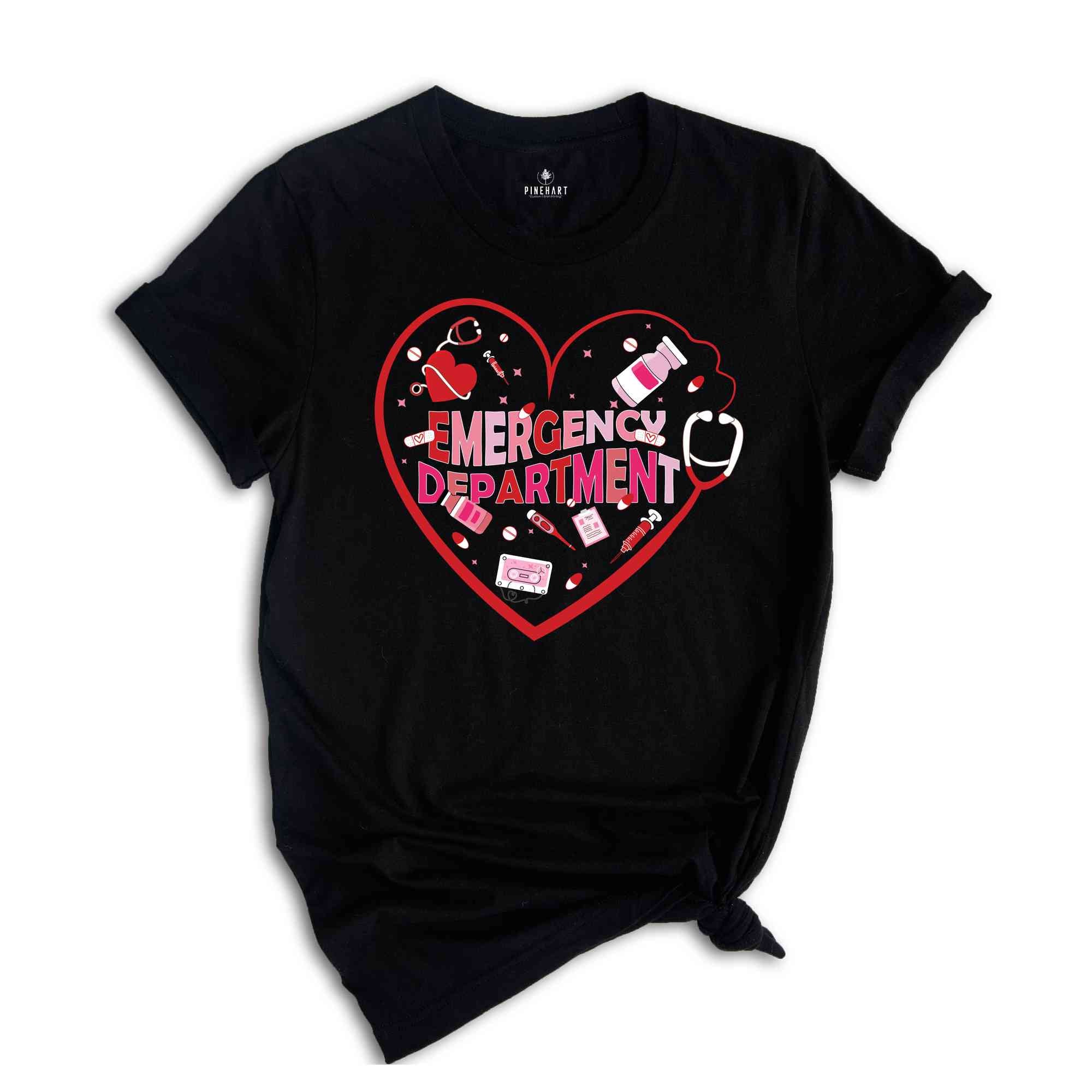 Emergency Department Valentine Shirt, Emergency Department, Er Nurse Shirt, Emergency Department, Er Tech Shirt