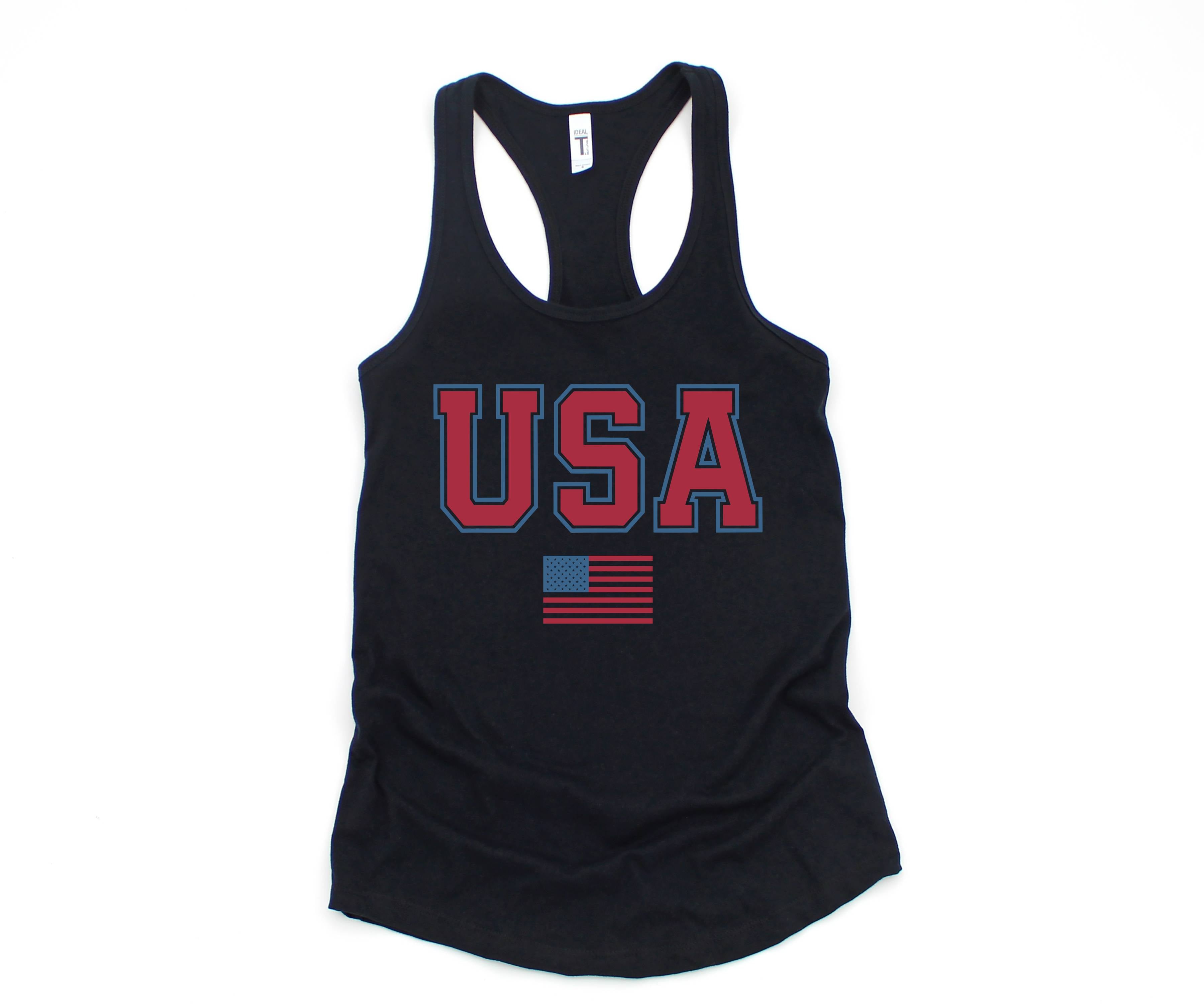 Vintage USA Flag Tank Top, 4th of July Tank, 4th of July Gifts, Vintage Tank Top, USA Apparel, Independence Day Tank Top