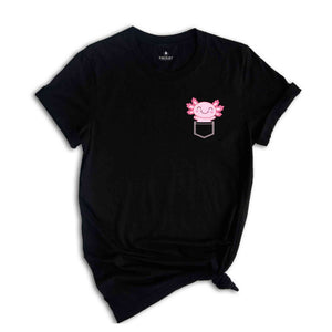 Pocket Axolotl Shirt, Axolotl Shirt, Axolotl Birthday Shirt, Axolotl Gift, Pocket Animal Shirt, Animal Lover Shirt, Cute Axolotl Shirt