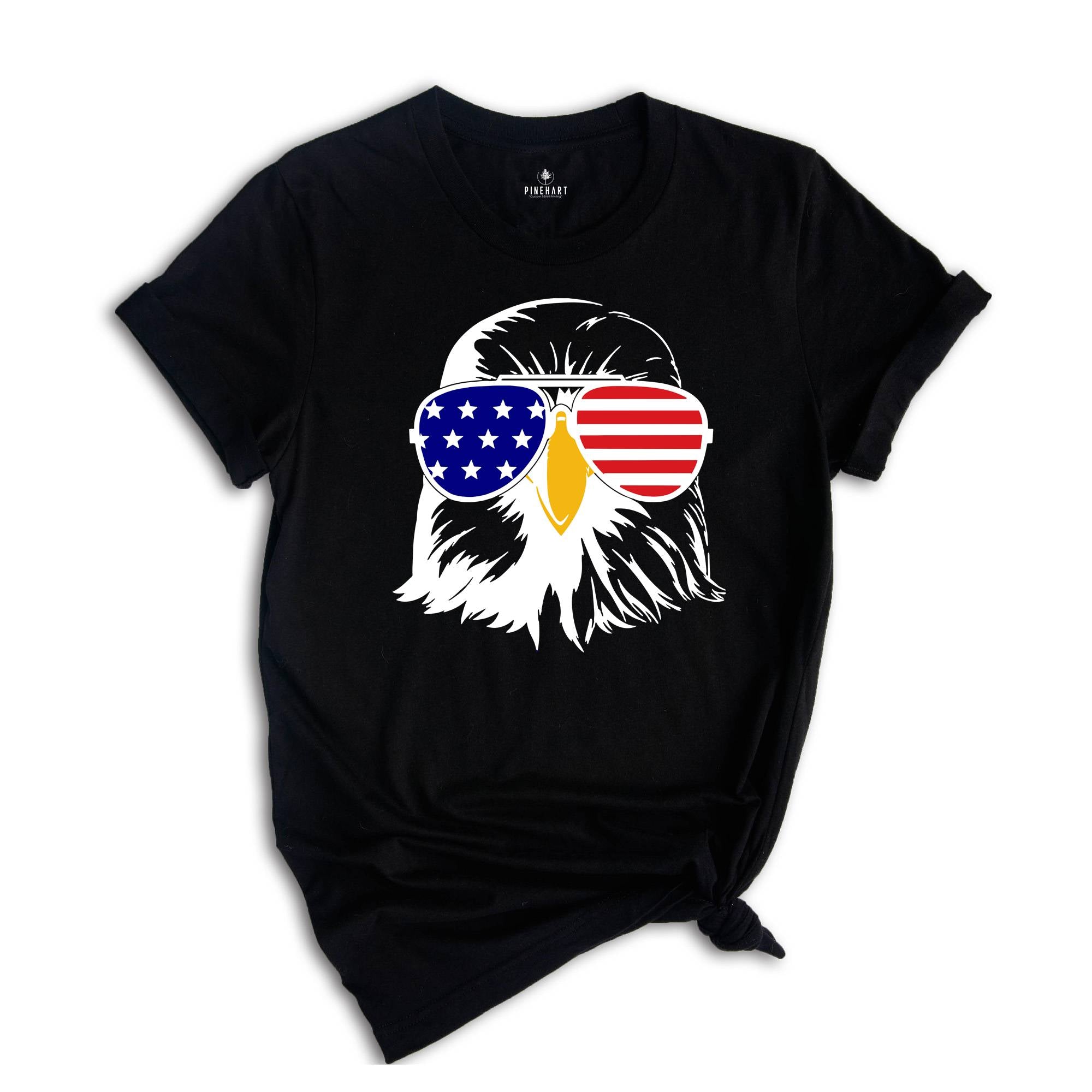 Patriotic Eagle With Sunglasses, 4th of July 2024 Freedom Shirt, Fourth Of July Shirt, Independence Day Shirts, Patriotic Family Shirts