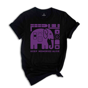 Keep Memories Alive , Alzheimers Disease Awareness Shirt, Alzheimers Awareness Tee, Alzheimers Shirt