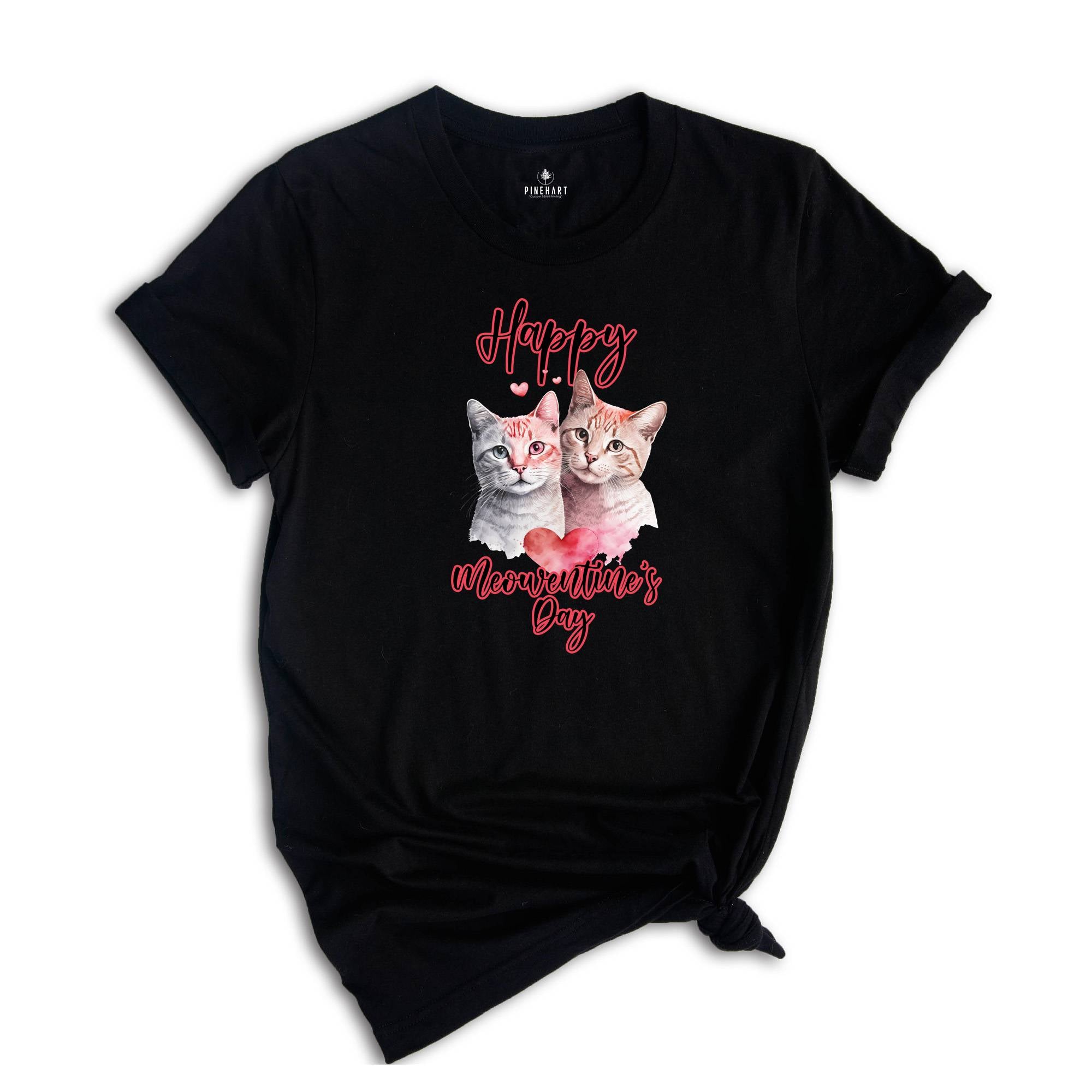 Cats Valentines Day Shirt, Cool Cat T-Shirt, Cat Lover Shirt, Cat Mom Shirt, Cute Cat Shirt, Happy Valentines Shirt