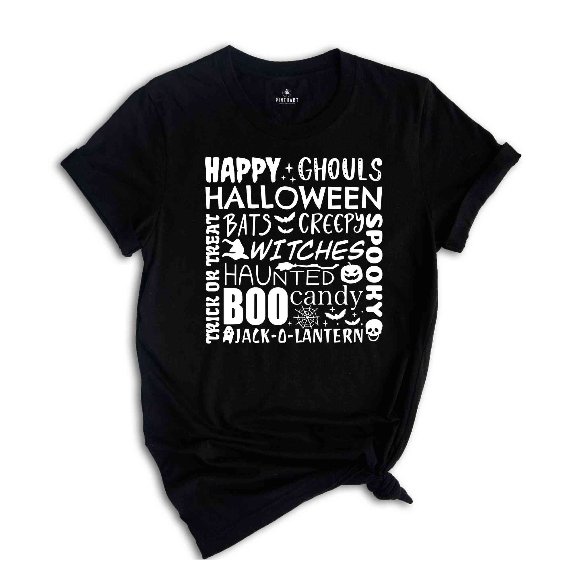 Happy Halloween Shirt, Halloween Shirt, Ghouls Halloween Shirt, Fall Shirt, Boo Shirt, Spooky Shirt, Bats Shirt, Witches Shirt, Haunted Tee