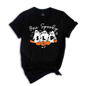 One Spooky SLP T-Shirt, Speech Therapy Halloween Shirt Halloween Speech Therapist T-Shirt, Spooky SLP Gifts