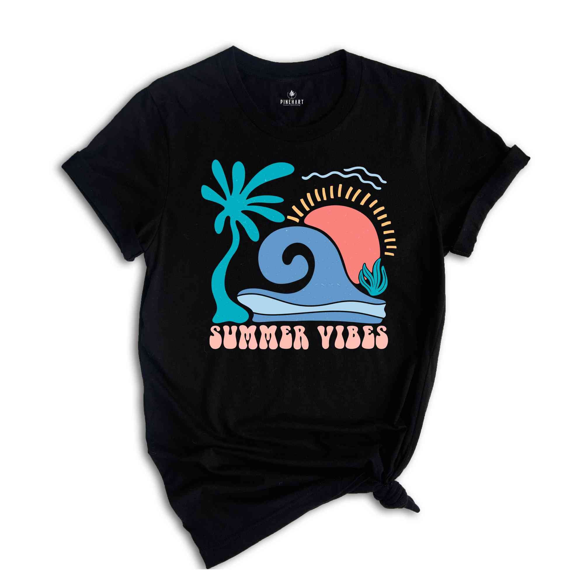 Boho Summer Vibes Shirt, Summer Vibes Shirt, Summer Shirt, Beach Shirt, Cute Summer Shirt, Sunshine Shirt, Vacation Shirt, Palm Shirt