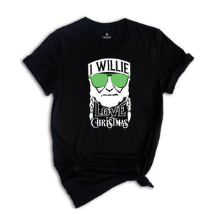 I Willie Love Christmas Shirt, Willie Shirt, Inspired Shirt, Love Christmas Shirt, Western Christmas Shirt, Country Shirt, Willie Christmas