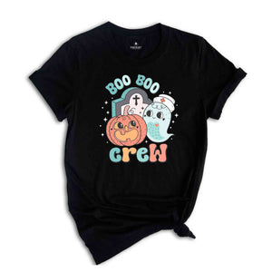 Boo Boo Crew Shirt, Halloween Shirt, Spooky Pumpkin Shirt, Halloween Party Shirt, Retro Halloween Shirt