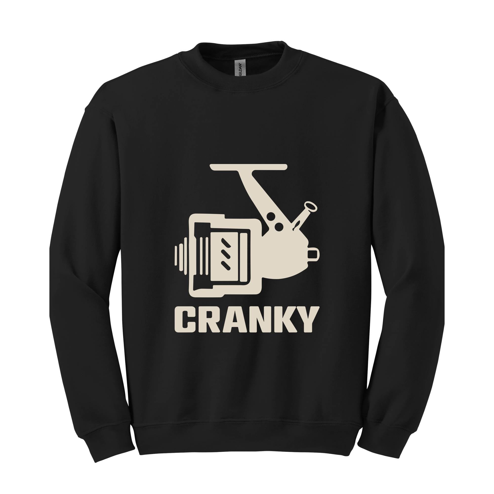 Cranky Sweatshirt, Gift for Husband, Fish Lover