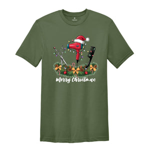 Merry Christmas Hair Stylist Shirt, Christmas Hair Stylist T-Shirt, Christmas Gift For Hair Stylist, Merry Christmas Shirt