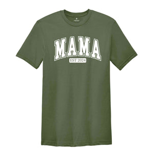 Custom Mama and Dad Shirts, New Dad Shirt, Gift for New Mom, Pregnancy Announcement Shirts, Gifts For Mom and Dad