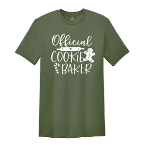 Official Cookie Baker Shirt, Christmas Shirt, Cookie Tester, Official Cookie, Cookie Baker Tee, Christmas Apparel, Baking Lover Tee