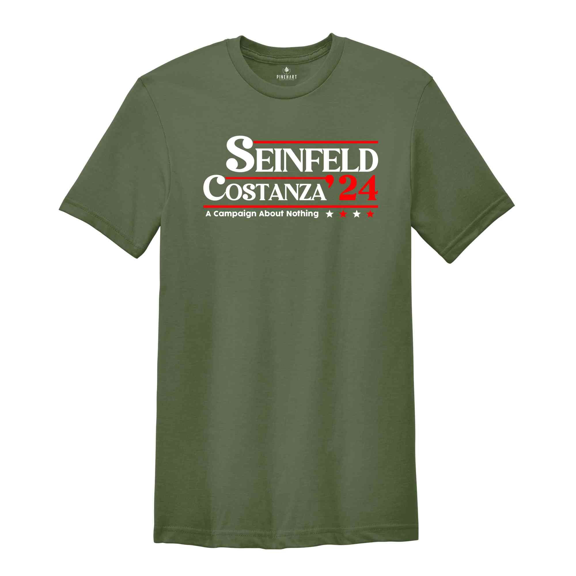 Seinfeld and Costanza Election 2024 Shirt, A Campaign About Nothing Shirt, Seinfeld Shirt, Seinfeld Gift, Funny Democrat Shirt