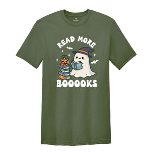 Read More Booooks Shirt, Librarian Shirt, Librarian Halloween, Halloween Ghost Tee, Bookworm Shirt, Spooky Season Shirt, Cute Halloween Tee