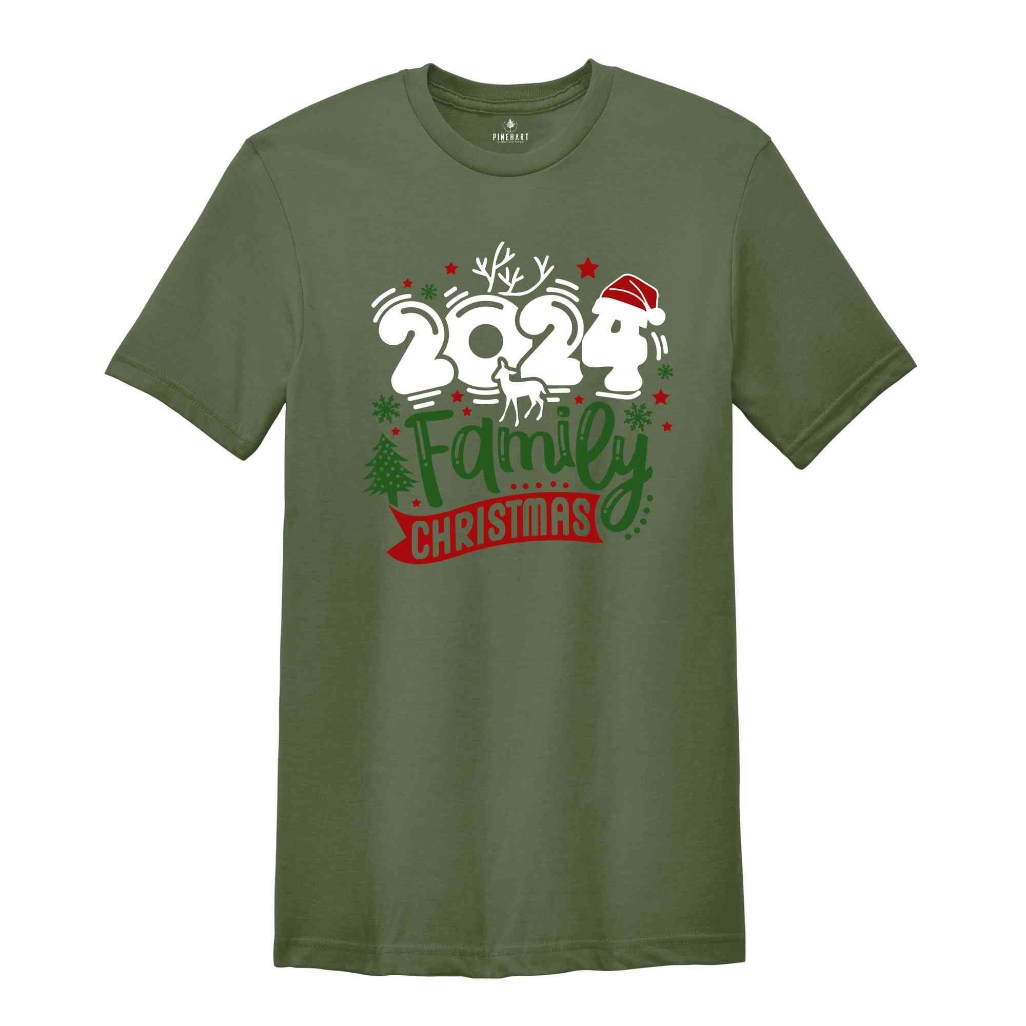 Family Christmas 2024 Shirt, Christmas Shirt, Matching Christmas Santa Shirts, Christmas Gift, Christmas Party Shirt, Christmas Family Shirt