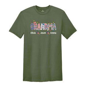 Custom Grandma Shirt, Custom 4th Of July Shirt, Independence Day Shirt, Gift For Grandma, Personalized Grandma Shirt, Republican Shirt