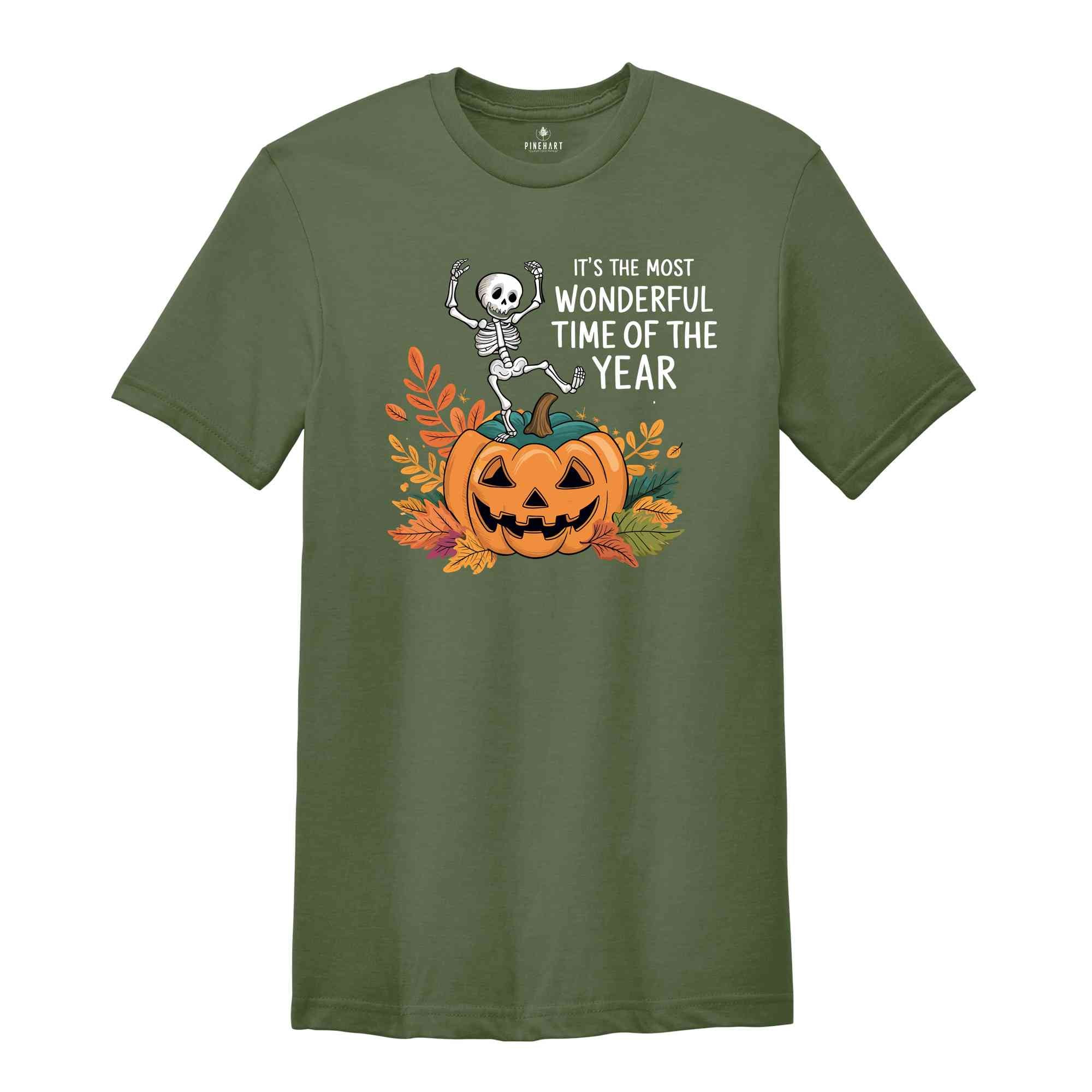 It's The Most Wonderful Time Shirt, Spooky Funny Shirt, Spooky Halloween Shirt, Retro Halloween Shirt, Garment Dyed, Fall Vibes Shirt