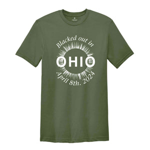 I Blacked Out In Ohio Shirt, Ohio Total Solar Eclipse Shirt, Celestial Shirt, Eclipse Event 2024 Shirt, April 8th 2024